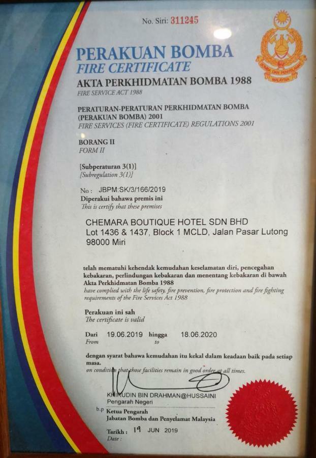 Chemara Boutique Hotel Miri Buitenkant foto